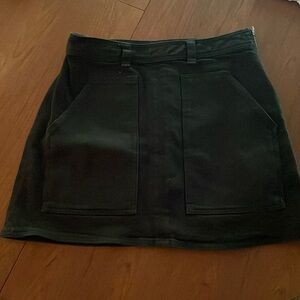 Aritzia Black denim skirt